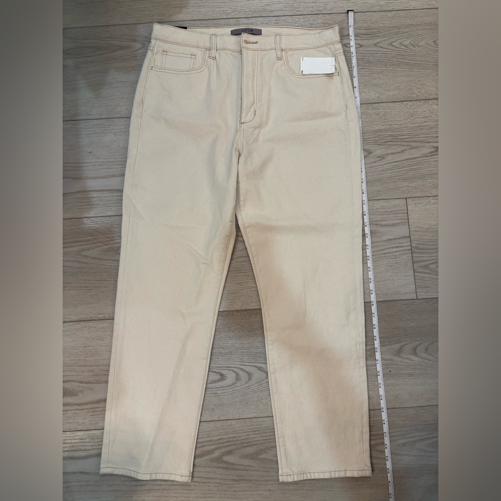 Joe's Jeans The OG High Rise Straight Ankle Button Fly Cream Pant Sz 32 New $218 - Picture 8 of 12